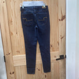 WOMENS AMERICAN EAGLE DK DENIM JEANS 8 LONG