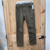 MENS AMERICAN EAGLE OLIVE GREEN PANTS 28X28