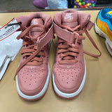 NIKE AIR FORCE 1S HIGH TOP MAUVE/WHITE 5Y
