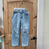 WOMENS ABERCROMBIE & FITCH DENIM DIST. JEANS 8