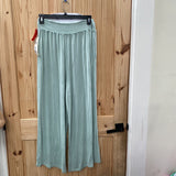 WOMENS MONO B LT GREEN PANTS L NWT