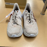 WOMENS HOKA SHOES TAN/ROSE GOLD 8B