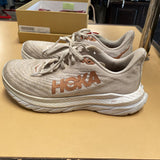 WOMENS HOKA SHOES TAN/ROSE GOLD 8B
