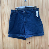 WOMENS JUDY BLUE DK DENIM JEAN SHORTS L