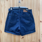 WOMENS JUDY BLUE DK DENIM JEAN SHORTS L