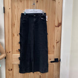 WOMENS ENTRO BLK DENIM JEANS W/BOWS L