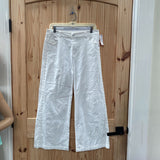 WOMENS ENTRO WHITE JEANS W/PEARLS L