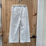 WOMENS ENTRO WHITE JEANS W/PEARLS L
