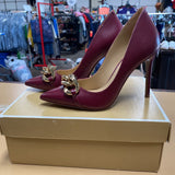 WOMENS MICHAEL KORS WINE HEELS 7.5 NEW