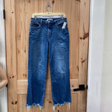 WOMENS RISEN DENIM DIST. JEANS 9