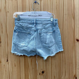 WOMENS JUST USA LT DENIM JEAN SHORTS S
