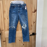 WOMENS AMERICAN EAGLE DENIM DIST. JEANS 2 NWTW