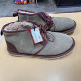 MENS UGG CASUAL BOOTS OLIVE GREEN/BROWN 11