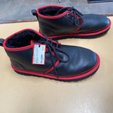 MENS UGG CASUAL BOOTS BLK/RED 10