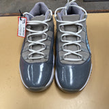 MENS JORDAN SHOES GRAY/WHITE 10