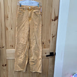 WOMENS ZARA ORANGE DENIM JEANS 2