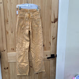 WOMENS ZARA ORANGE DENIM JEANS 2