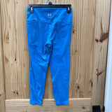 WOMENS UNDER ARMOUR CYAN LEGGINGS S