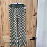 WOMENS BLUE BLUSH BELL PANTS OLIVE GREEN/TAN M