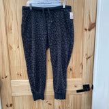 WOMENS NIKE CHARCOAL/BLK LEOPARD PANTS M