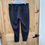 WOMENS NIKE CHARCOAL/BLK LEOPARD PANTS M