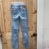 MENS AMERICAN EAGLE LT DENIM DIST. JEANS 28X34