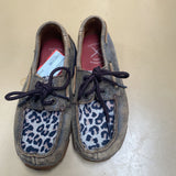 GIRLS TWISTED X CASUAL SHOE SBROWN/LEOPARD 12 1/2