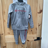 BOYS CHAMPION 2PC SET GRAY/RED 8