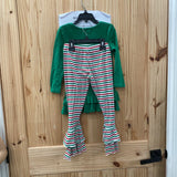 GIRLS COPPER KEY 2PC SET GREEN/RED/WHITE W/SANTA 5