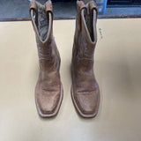 BOYS OLD WEST TAN BOOTS 12