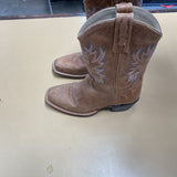 BOYS OLD WEST TAN BOOTS 12