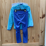 GIRLS UNDER ARMOUR 2PC SET SKY BLUE/PURPLE 4T