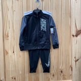 BOYS NIKE 2PC BLK/WHITE/GRAY 2T