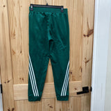 BOYS ADIDAS JOGGERS GREEN/WHITE L 14/16
