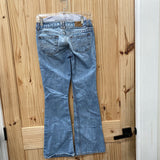 WOMENS AEROPOSTALE LT DENIM DIST. JEANS 0 SHORT