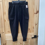 WOMENS MONDETTA CARGO JOGGERS BLK L