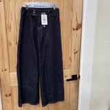 WOMENS CIDER DK DENIM FLARE JEANS M NWT