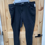 WOMENS AVA & VIV BLK DENIM JEANS 22W