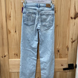 WOMENS AMERICAN EAGLE LT DENIM DIST. JEANS 000 SHORT