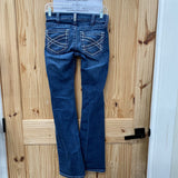 WOMENS REAL ARIAT DK DENIM FLARE JEANS 25R