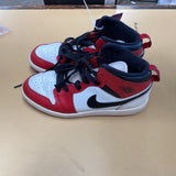 AIR JODAN SHOES HIGH TOP RED/WHITE/BLK 3Y