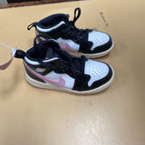 NIKE JORDAN HIGH TOPS BLK/WHITE/LILAC 9C