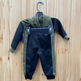 BOYS NIKE 2PC SET OLIVE GREEN/ORANGE 12M