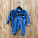 BOYS NEW BALANCE 2PC SET TEAL/BLK 12M