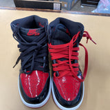JORDAN 1 RETRO HIGH OG PATENT BRED FAMILY RED/BLK 3.5Y