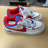 NIKE AIR FORCE 1 PINK/WHITE/CYAN/RED 7 NEW