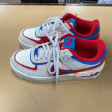 NIKE AIR FORCE 1 PINK/WHITE/CYAN/RED 7 NEW