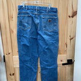 MENS CARHARTT LT DENIM JEANS 36X32