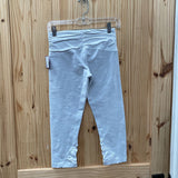 WOMENS LULULEMON LEGGINS WHITE/LT GRAY 6