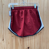 WOMENS NIKE SHORTS WINE/WHITE/BLK S